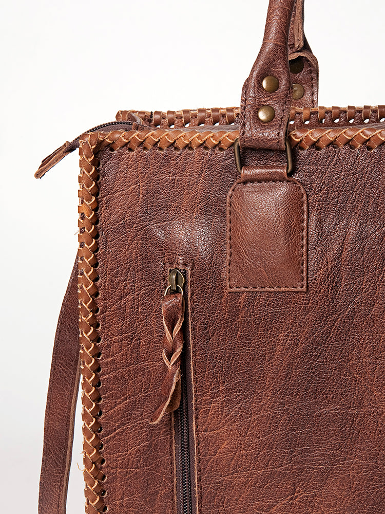 American Darling Briefcase Hair On Genuine Leather Western Women Bag | Handbag Weekend Travel Bags for