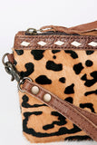American Darling ADBG344AF Wristlet Hair On Genuine Leather women bag western handbag purse