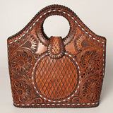 American Darling ADBGZ597 Tote Hand Tooled Genuine Leather Women Bag Western Handbag Purse