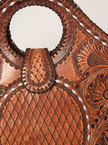 American Darling ADBGZ597 Tote Hand Tooled Genuine Leather Women Bag Western Handbag Purse