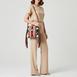 American Darling Crossbody Saddle Blanket Hand Tooled Genuine Leather Women Bag Western Handbag Purse