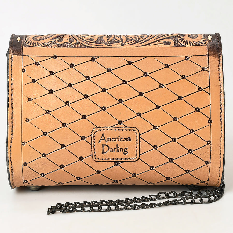 American Darling Crossbody Hand Tooled Genuine Leather Women Bag Western Handbag Purse