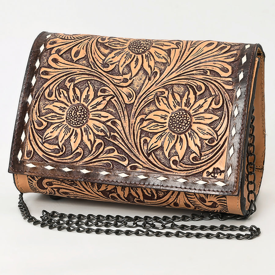 American Darling Crossbody Hand Tooled Genuine Leather Women Bag Western Handbag Purse - Uhorse
