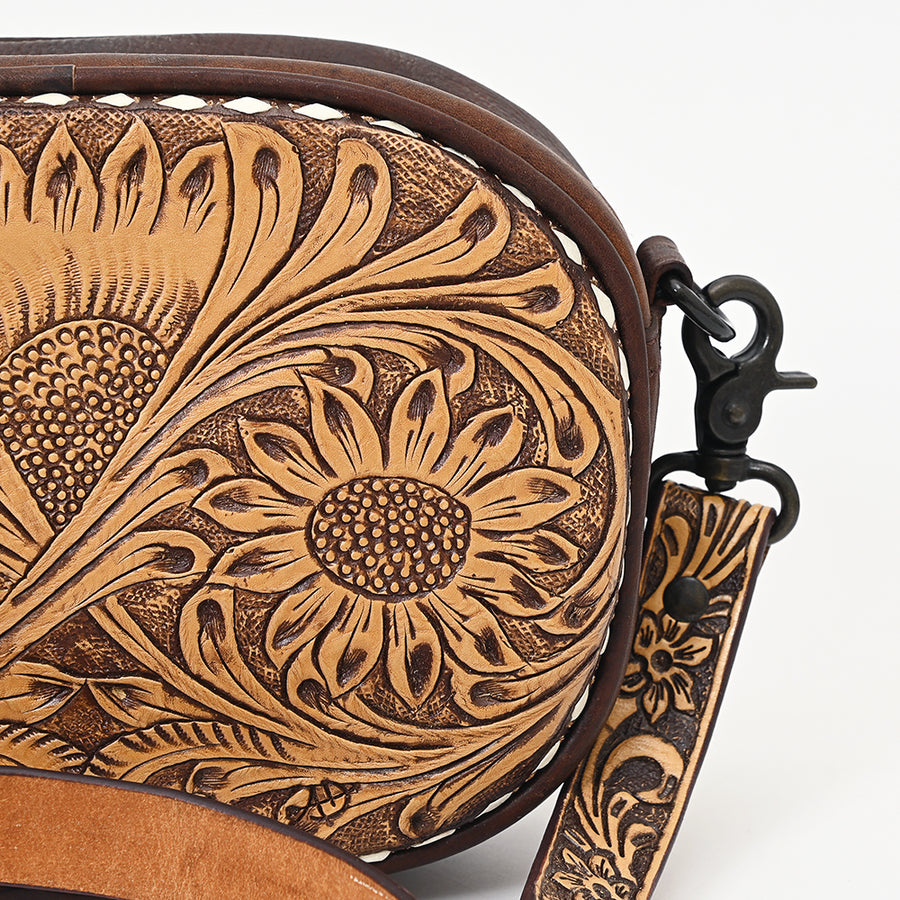 American Darling Crossbody Hand Tooled Genuine Leather Women Bag Western Handbag Purse