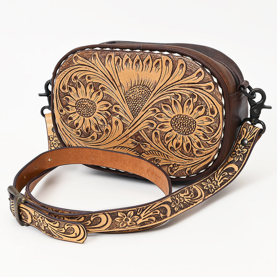 American Darling Crossbody Hand Tooled Genuine Leather Women Bag Western Handbag Purse - Uhorse