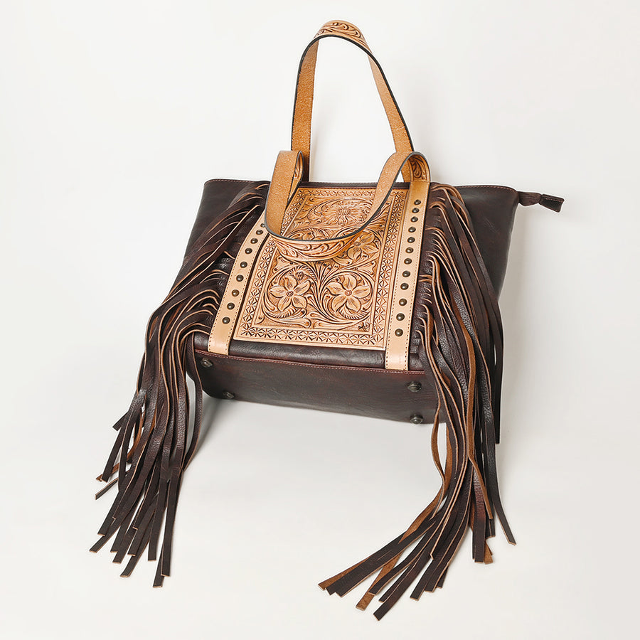 American Darling Hand Tooled Genuine Leather Women Bag Western Handbag Purse