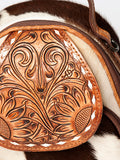 American Darling Backpack Hand Tooled Hair On Genuine Leather Women Bag Western Handbag Purse