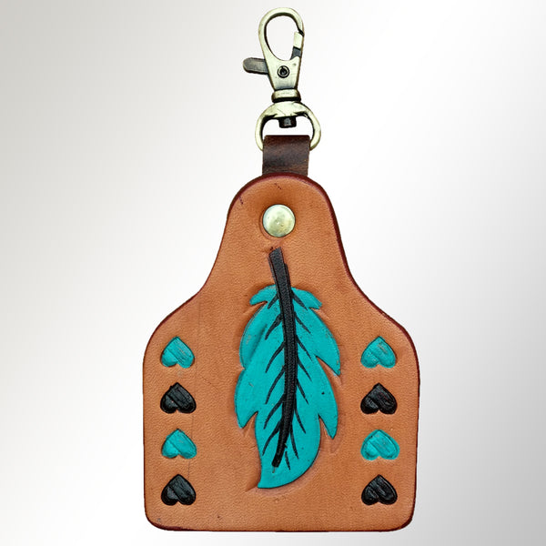 American Darling ADKRX116 Hand Painted Genuine Leather Keyring – by Hilason – Cowboy and equestrian accessories