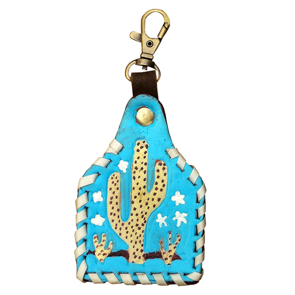 American Darling ADKRX131 Hand Painted Genuine Leather Keyring – by Hilason – Cowboy and equestrian accessories