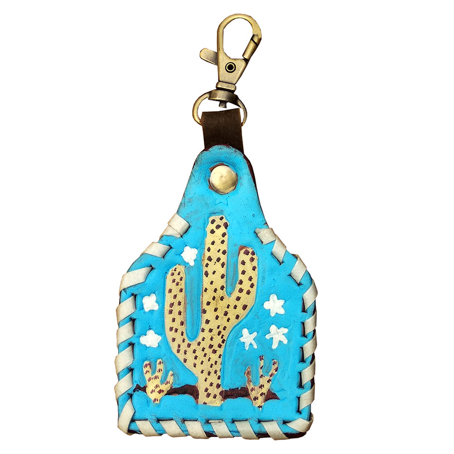 American Darling ADKRX131 Hand Painted Genuine Leather Keyring – by Hilason – Cowboy and equestrian accessories