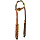 Bar H Equine American Leather H. Saddle Tk. One Ear Headstall | Breast by Hilason – Cowboy and equestrian accessories