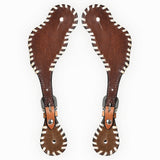 Bar H Equine Leather Spurs Straps for Adults Western Womens Spur Horse Riding Barrel Racing Show and Rodeo Strap Adult Women