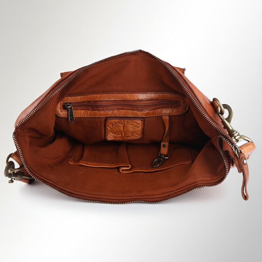 Spaghetti Western Swc179Tan Tote Vintage Handmade Drum Dyed Genuine European Cowhide Leather Women Bag Western Handbag Purse
