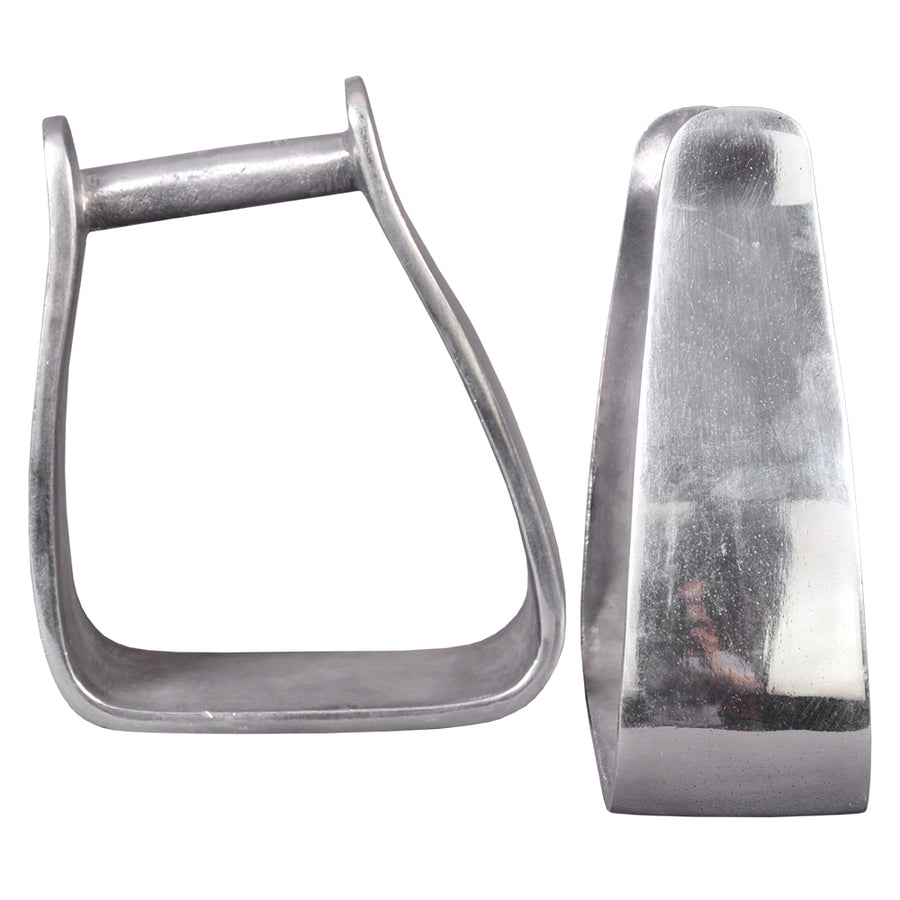 HILASON Aluminum Slanted W. H. Stirrups 7 Inch | for H.s Lightweight – by Hilason – Cowboy and equestrian accessories
