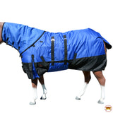 Hilason 1200D Waterproof Winter Horse Hood Neck Turnout Blanket Belly Royal