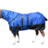 Hilason 1200D Waterproof Winter Horse Hood Neck Turnout Blanket Belly Royal