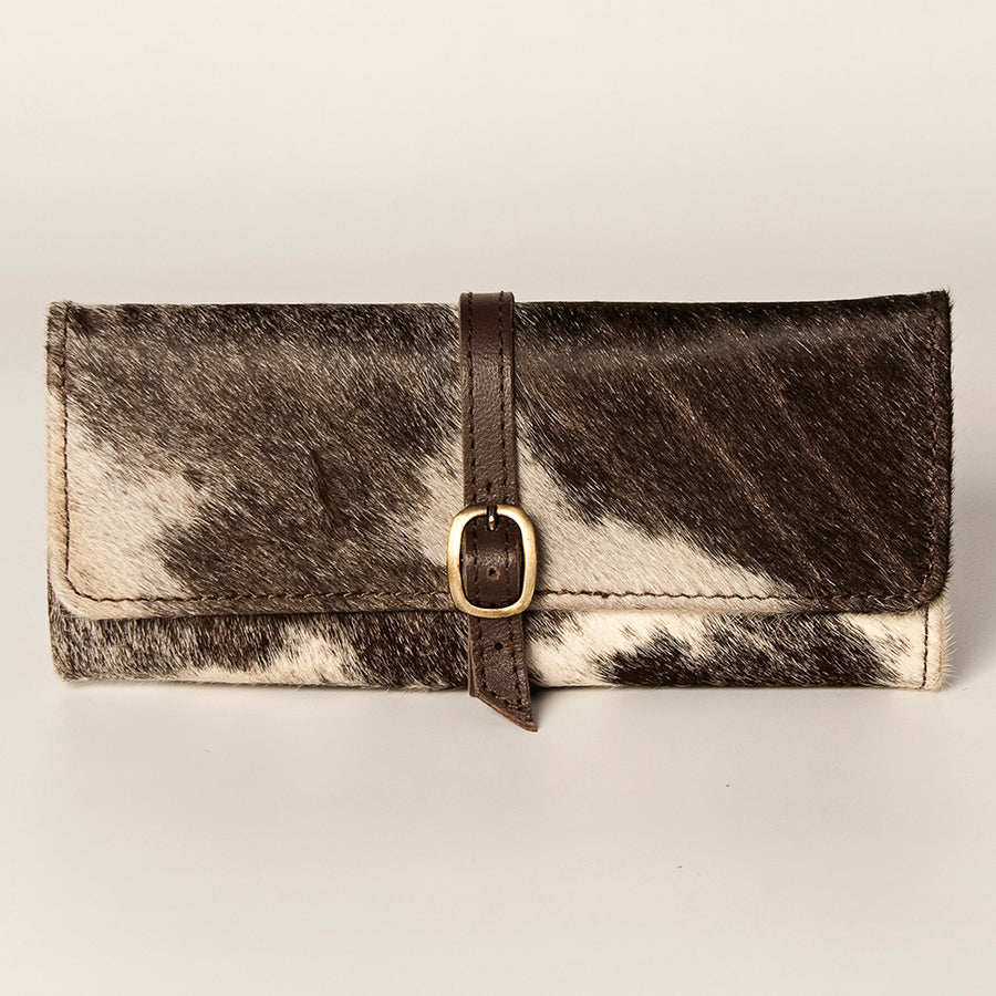 American Darling Women's Jewelry Case Eco-Friendly Vegetable-Tanned Genuine Leather Well-compartmentalized YKK Zipper