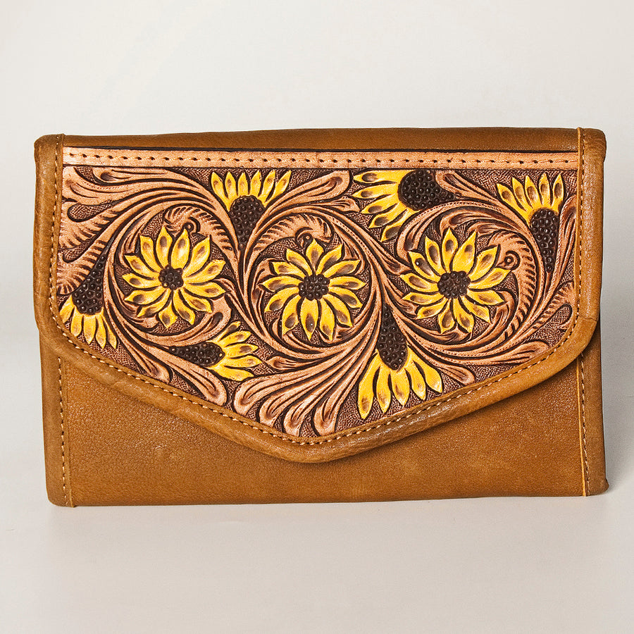American Darling Women's Hair-On Cowhide Jewelry Case Eco-Friendly Vegetable-Tanned Genuine Leather Well-compartmentalized