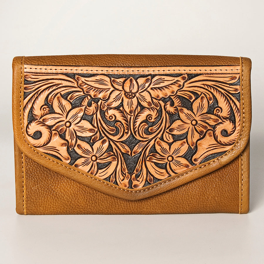 American Darling Women's Hair-On Cowhide Jewelry Case Eco-Friendly Vegetable-Tanned Genuine Leather Well-compartmentalized