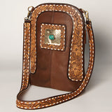 American Darling Hand Tooled Genuine Leather Women Bag Western Handbag Purse