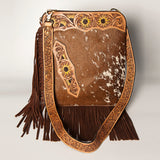 American Darling ADBGA252B Chaps Bag Hand Tooled Hair On Genuine Leather women bag western handbag purse