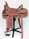 Comfytack Western Horse Saddle American Leather Trail Roping Ranch Tack Set