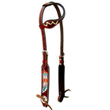 Bar H Equine American Leather Horse Saddle Tack One Ear Headstall | Browband Headstall - Uhorse