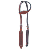 Bar H Equine Genuine W. American Leather H. One Ear Headstall – by Hilason – Cowboy and equestrian accessories