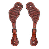 Bar H Equine H. Riding W. Leather Spurs Straps for Adults Womens – by Hilason – Cowboy and equestrian accessories