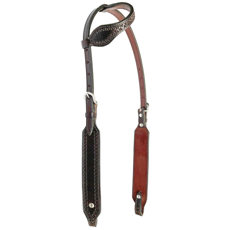 Bar H Equine American Leather Horse Saddle Tack One Ear Headstall | Browband Headstall - Uhorse