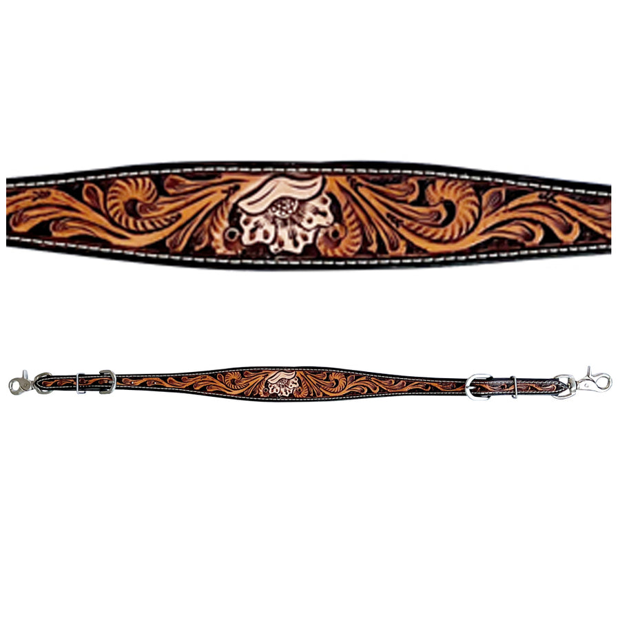 Bar H Equine Genuine Western American Leather Horse Wither Strap - Uhorse
