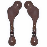 Bar H Equine Leather Spurs Straps for Adults Western Womens Spur Horse Riding Barrel Racing Show and Rodeo Strap Adult Women
