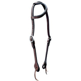 Bar H Equine Genuine W. American Leather H. One Ear Headstall – by Hilason – Cowboy and equestrian accessories