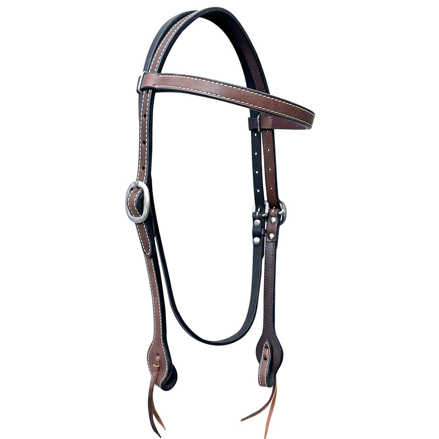 Bar H Equine Genuine Western American Leather Horse Headstall - Uhorse
