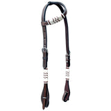 Bar H Equine Genuine Western American Leather Horse Headstall and Breast Collar Set - Uhorse