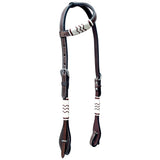 Bar H Equine Genuine W. American Leather H. One Ear Headstall – by Hilason – Cowboy and equestrian accessories