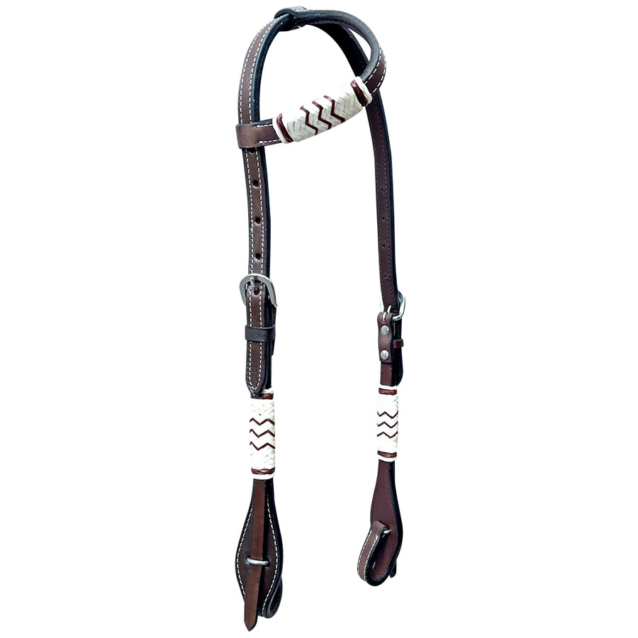 Bar H Equine Genuine Western American Leather Horse One Ear Headstall - Uhorse