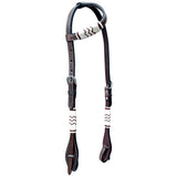 Bar H Equine American Leather Horse Saddle Tack One Ear Headstall | Breast Collar | Browband Headstall | Spur Straps | Wither Strap | Tack Set BER271