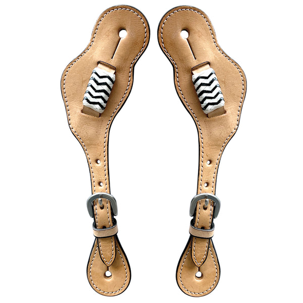 Bar H Equine Leather Spurs Straps for Adults - Western Womens Spur Str ...