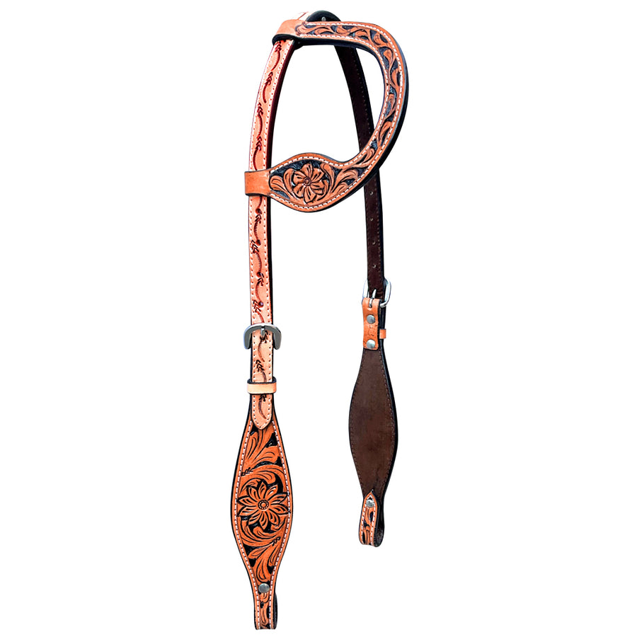 Bar H Equine Genuine Western American Leather Horse Headstall and Breast Collar Set - Uhorse