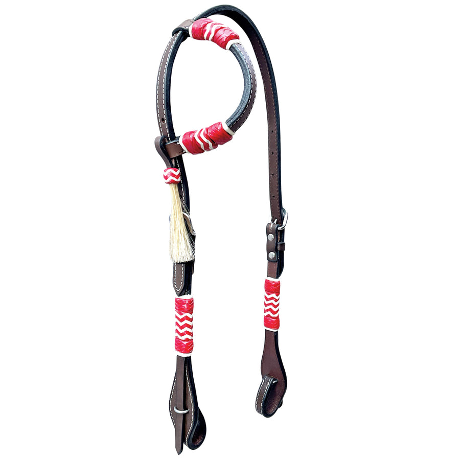 Bar H Equine American Leather Horse Saddle Tack One Ear Headstall | Browband Headstall - Uhorse