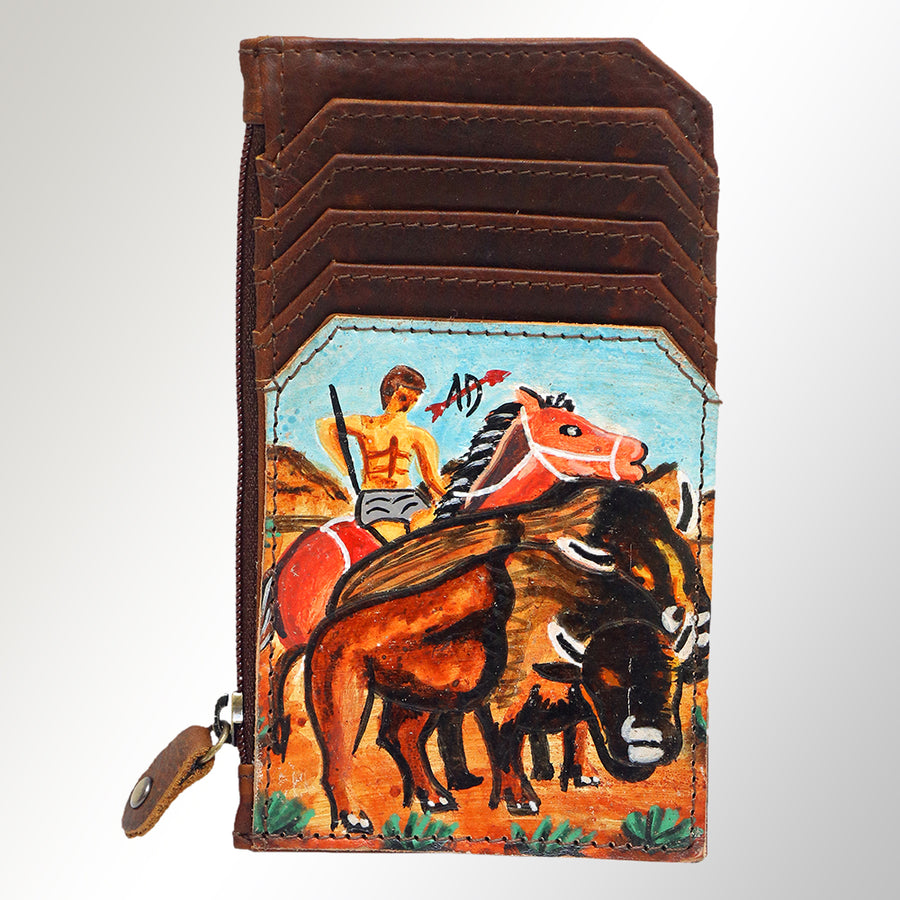 American Darling ADCCM101R35 Card-Holder Genuine Leather Women Bag W. by Hilason – Cowboy and equestrian accessories