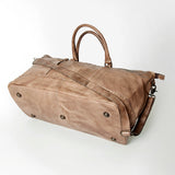 Never Mind Nmbg136A Duffel Vintage Handmade Genuine Cowhide Leather Women Bag Western Handbag Purse