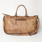 Never Mind Nmbg136B Duffel Vintage Handmade Genuine Cowhide Leather Women Bag Western Handbag Purse