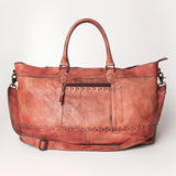 Never Mind Nmbg136D Duffel Vintage Handmade Genuine Cowhide Leather Women Bag Western Handbag Purse