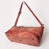 Never Mind Nmbg136D Duffel Vintage Handmade Genuine Cowhide Leather Women Bag Western Handbag Purse