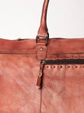 Never Mind Nmbg136D Duffel Vintage Handmade Genuine Cowhide Leather Women Bag Western Handbag Purse