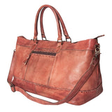 Never Mind Nmbg136D Duffel Vintage Handmade Genuine Cowhide Leather Women Bag Western Handbag Purse