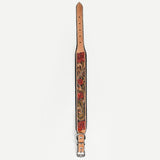 Hilason Western Floral Hand Painted Tooled Heavy Duty Genuine Leather Dog Collar