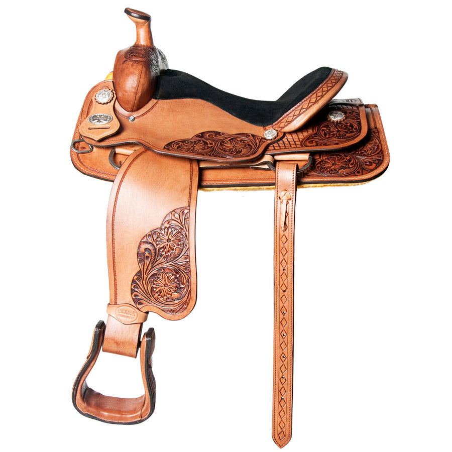 Western Horse Saddle American Leather Ranch Roping Cowboy Hilason - Uhorse